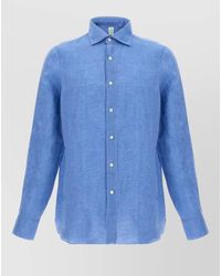 Finamore 1925 - Gaeta Shirt Button Down Collar Long Sleeves - Lyst