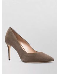 Casadei - Pointed Toe Stiletto Heel Suede Pumps - Lyst