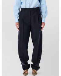 Prada - Pleated High-Rise Tailored Trousers - Lyst