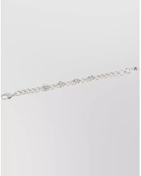 McQueen - Metal Skull Chain Bracelet - Lyst
