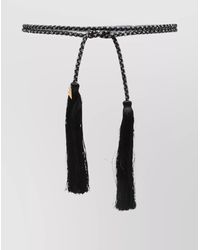 Forte Forte - Braided Belt With Tassels And Metallic Accents - Lyst