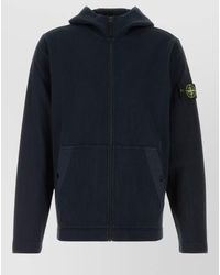 Stone Island - Cotton Hooded Sweatshirt Regular Fit - Lyst