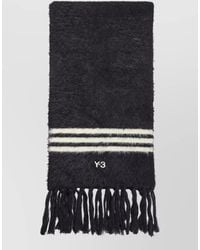 Y-3 - Brushed Fringed Scarf - Lyst