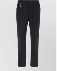 Prada - Cotton Poplin Tailored Trousers - Lyst