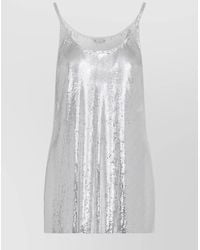 Rabanne - Metallic Mesh Sequin Top - Lyst