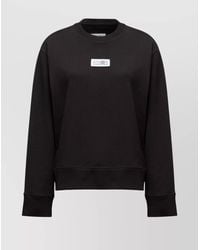 MM6 by Maison Margiela - Cotton Logo Appliqué Sweatshirt - Lyst