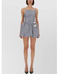 Self-Portrait - Checked Slim-Fit Mini Dress - Lyst