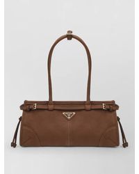 Prada - Shoulder Bag Adjustable Strap Top Handle Textured - Lyst