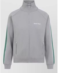 Miu Miu - Cardigan Jacket High Collar Raglan Sleeves - Lyst