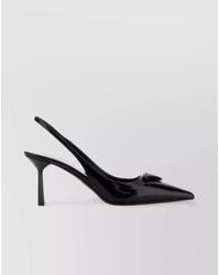 Prada - Calfskin Geometric Toe Pumps - Lyst