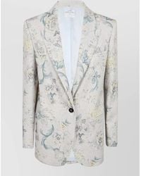 forte_forte - Linen-Blend Hopsack Relaxed-Fit Blazer - Lyst