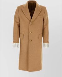 Gucci - Notch Lapel Wool Coat With Back Vent - Lyst