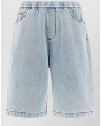 Entire studios - Spar Denim Bermuda Shorts Side Pockets - Lyst