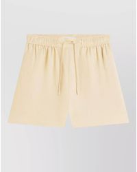 Tommy Hilfiger - Linen Pull On Shorts Elastic Waistband Drawstring - Lyst