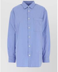 Tekla - Cotton Poplin Oversized Pyjama Shirt - Lyst