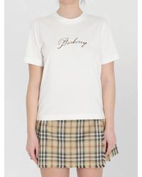 Burberry - Chalk Frankie T-Shirt - Lyst