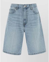 Carhartt - Denim Landon Shorts Belt Loops Five Pockets - Lyst