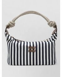 Miu Miu - Shoulder Bag Rope Handle Striped Pattern - Lyst