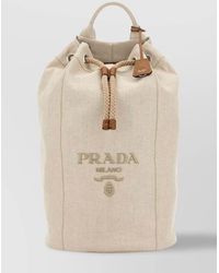 Prada - Canvas Backpack - Lyst