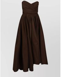 Pinko - Asymmetric Off-Shoulder Sleeveless Draped Mini Dress - Lyst