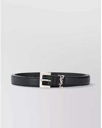 Saint Laurent - Monogram Slim Adjustable Leather Belt - Lyst