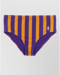 Saint Laurent - Bikini Briefs Striped Design Elastic Waistband - Lyst
