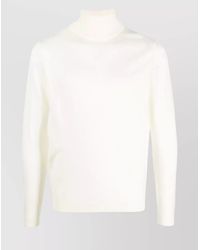 Roberto Collina - Turtleneck Sweater With Ribbed Cuffs And Hem - Lyst
