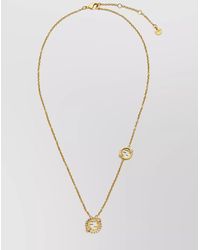 Fendi - Adjustable Chain Necklace Pendant Detail - Lyst