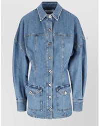 The Attico - Mini Denim Dress - Lyst