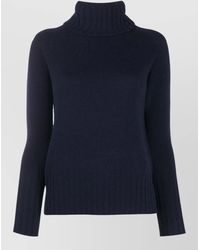 Drumohr - Merino Knit Turtleneck Sweater Long Sleeves - Lyst