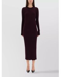 Helmut Lang - Slim-Fit Wool Maxi Dress - Lyst