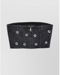 ROTATE BIRGER CHRISTENSEN - Studded Denim Tank Top - Lyst