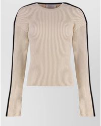 Sportmax - Boemia Knit Top Contrast Crew Neck - Lyst