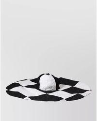 Dolce & Gabbana - Checked Wide Brim Sun Hat - Lyst