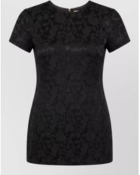 Saint Laurent - Silk Floral-Jacquard Mini Dress - Lyst