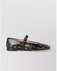 Le Monde Beryl - Studded Round Toe Ballet Flats With Flat Sole - Lyst