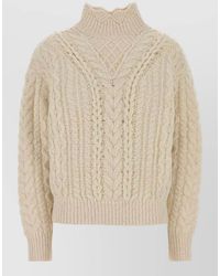 Isabel Marant - Bolinea Cotton Blend High Neck Sweater - Lyst