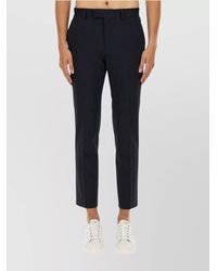 BOSS - Wool Cropped Trousers - Lyst