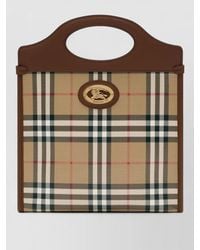 Burberry - Pocket Mini Coated Canvas Tote Bag - Lyst