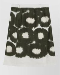 Prada - A Line Skirt Abstract Pattern Belt Loops - Lyst