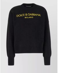 Dolce & Gabbana - Cashmere Oversized Ribbed Crew-Neck Jumper - Lyst