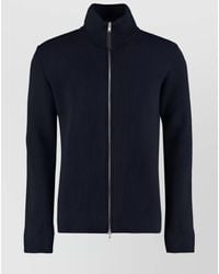 Maison Margiela - Ribbed Knit Zip-Up Cardigan - Lyst