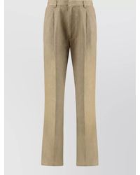 Dries Van Noten - High-Rise Pleated Wide-Leg Trousers - Lyst