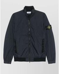 Stone Island - Down Hooded Quilted Single Breasted Coat - Lyst