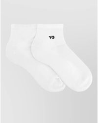 Y-3 - Logo Ankle Socks Ribbed Cuffs - Lyst
