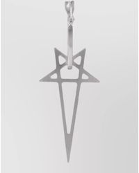Rick Owens - Brass Pentagram Pendant Earring - Lyst