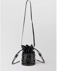 McQueen - The Curve Leather Bucket Bag - Lyst