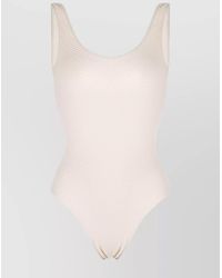Anine Bing - Jace Honeycomb Texture High Leg Swimsuit - Lyst
