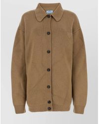 Prada - Cashmere Loose-Fit Cardigan - Lyst