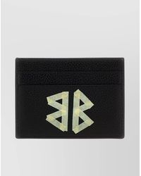Balenciaga - Leather Logo Print Card Holder - Lyst